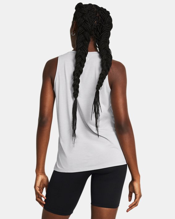Camiseta sin mangas UA Tech™ Twist para mujer, Gray, pdpMainDesktop image number 1